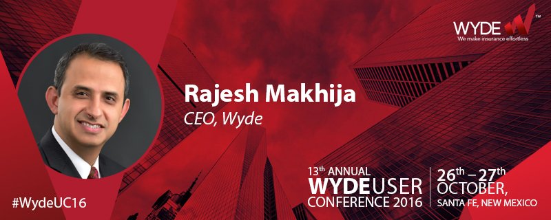 wydecorp's tweet photo. Wyde CEO Rajesh Makhija takes stage with his keynote speech. Mr Makhija is due to complete 2 yrs as CEO next month! @rajmakhija100 #WydeUC16 https://t.co/JUU10kivkg