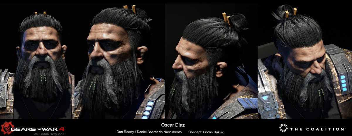 dan roarty on twitter oscars hair from gears of war 4 using shave
