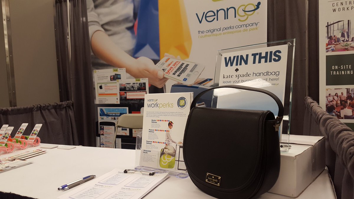 CPHRMB's tweet photo. Have you entered your business card to win a Kate Spade purse? Visit the @venngo booth before it's too late! https://t.co/ieQn7bXyfA
