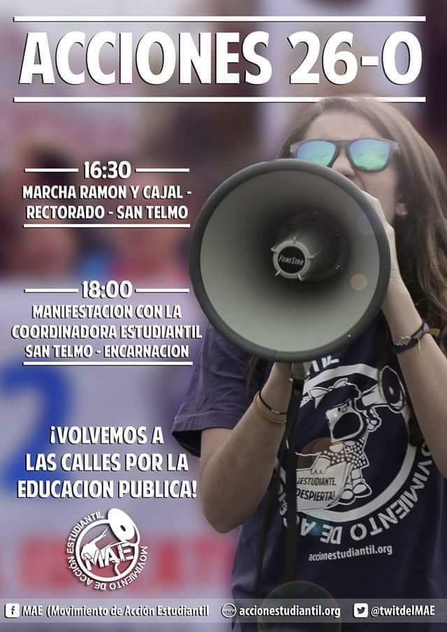 SevillaEnLucha's tweet photo. #lucha,NO + recortes en educación,Sí a 1 educación Pública y de calidad,@anticapisevilla @TwitdelMAE @participasvq https://t.co/0wzB3rmxpI