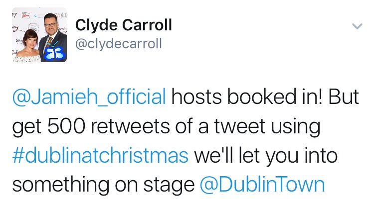 Jamieh_official's tweet photo. So heres my chance!! Pls pls pls Retweet this and help get me on stage for #dublinatchristmas pls pls pls https://t.co/jTGX3bA0b4