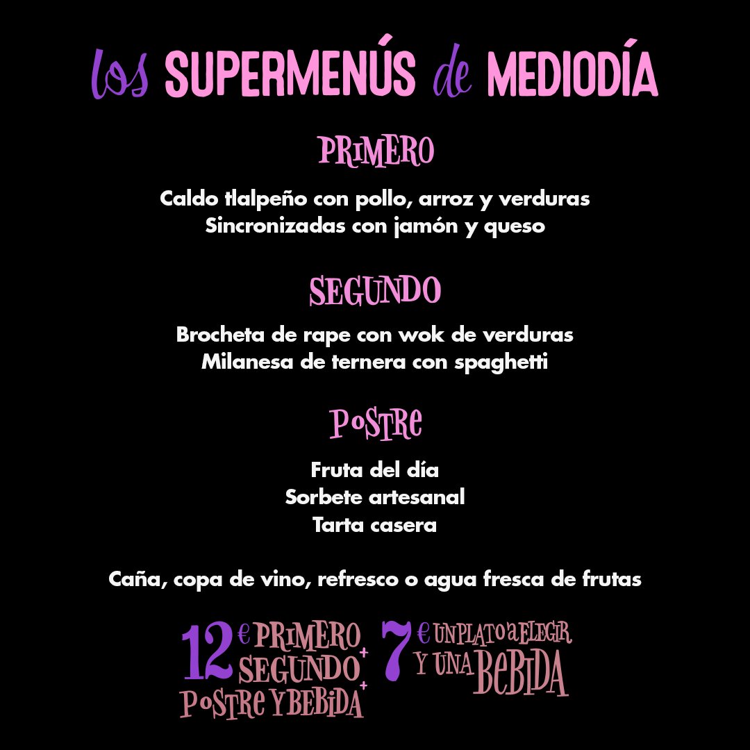MalpasoyCia's tweet photo. Aquí nuestro #supermenu de hoy https://t.co/ks7RazRDy4