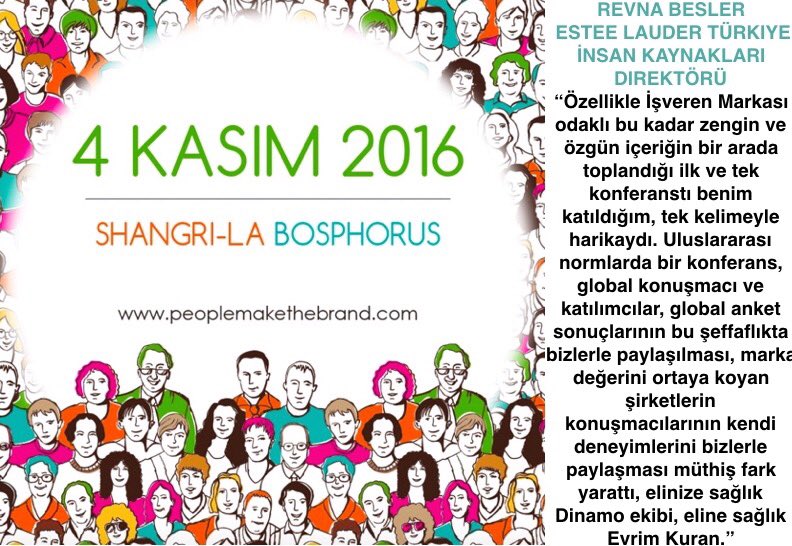 MaketheBrand's tweet photo. People Make The Brand için ne söylediler? 💭#peoplemakethebrand #pmb2016 #peoplemakethebrand2016 #idealemployer #employerbranding https://t.co/raINavrFIS