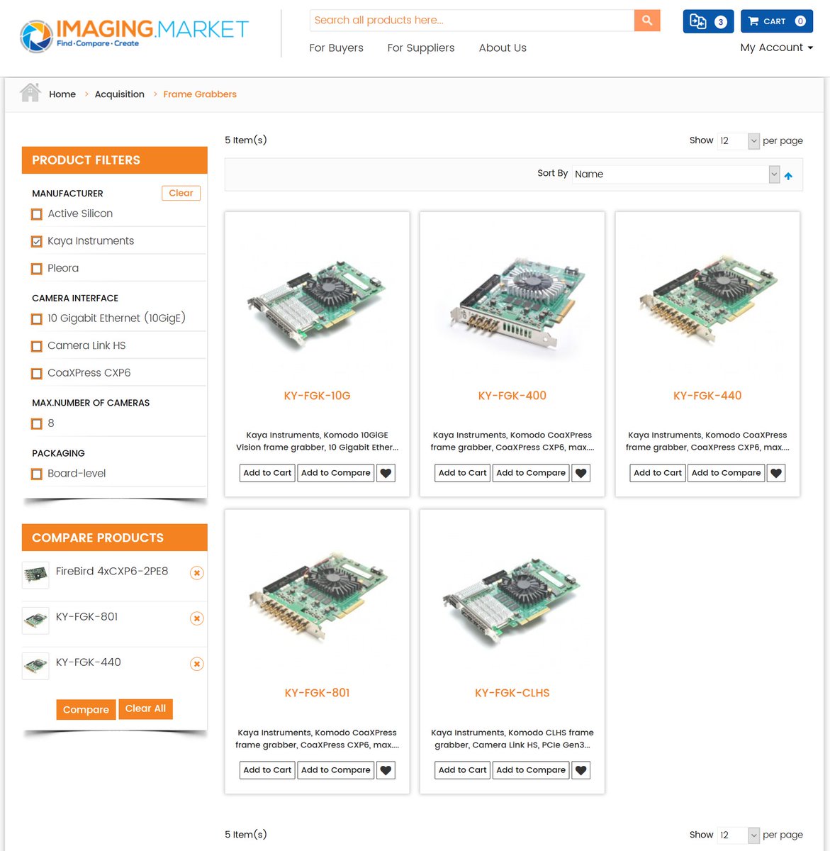 ImagingMarket's tweet photo. #framegrabbers for #CameraLinkHS, #CoaXPress, and #10GigE from @KayaInstruments now ready to analyze and compare on https://t.co/jbk7Ls7qsC https://t.co/T6xyWXAOyJ