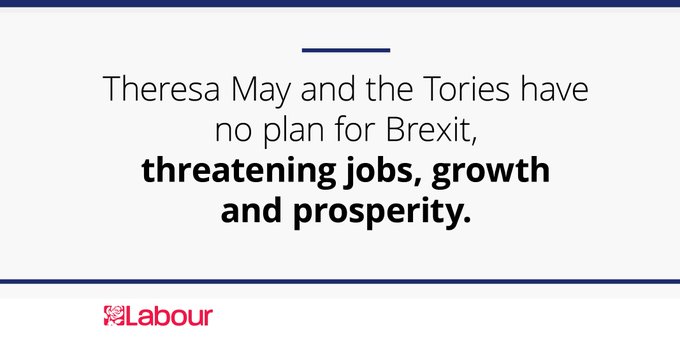 It is clear Theresa May and the Tories have no plan for Brexit #PMQs https://t.co/tj1QEeuhK5
