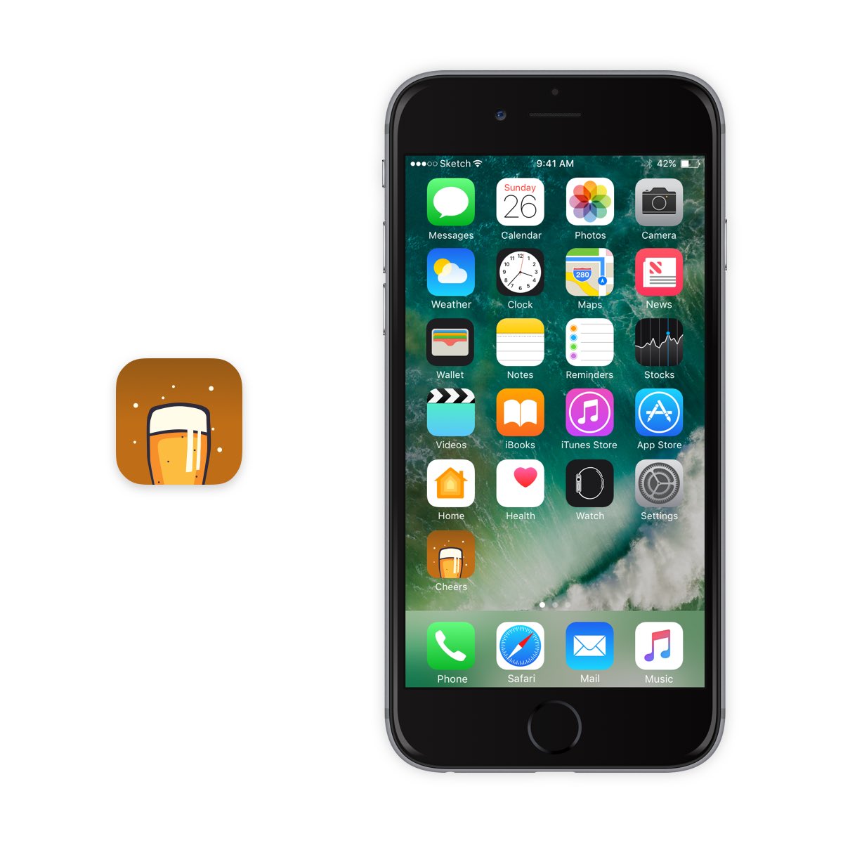 SvenBeeckman's tweet photo. Another day, another challenge: app icon! #dailyui #005 #design https://t.co/H3BJqv4ywC