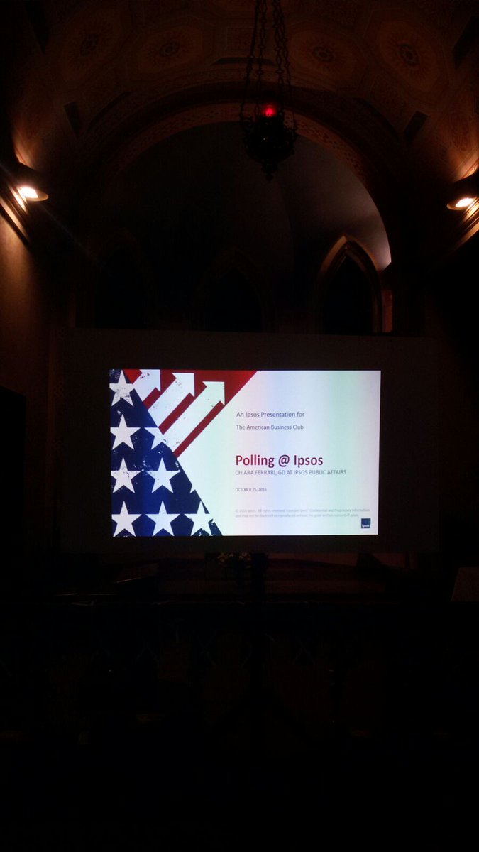 last night in #Milano w/ American Business Club, discussing polling &amp; elections in Italy and the US. Thank you <a href="/seancarlos/">Sean Carlos</a> for inviting us!