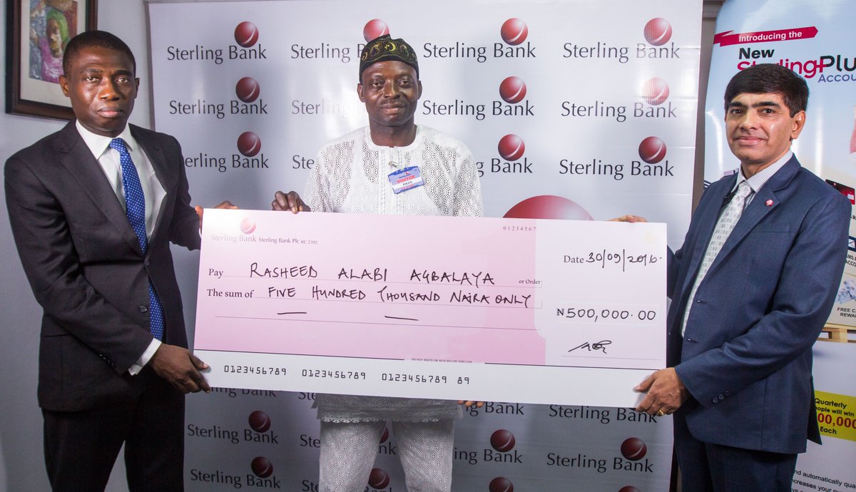 Sterling_Bankng's tweet photo. Say hello to the most recent winners of the "Sterling Plus Cash Reward Scheme" You could also be a winner with your #SterlingPlus account https://t.co/Ambke2UlYo