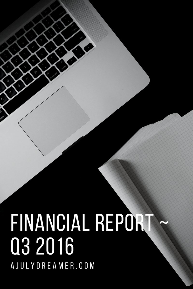 ajulydreamer's tweet image. On the blog today, I am sharing my #blogearnings in the Financial Report ~ Q3 2016 bit.ly/2eFDfxK #blogging #bloggers