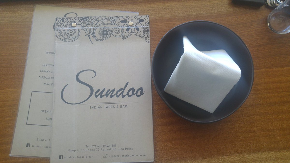 ai_video_s's tweet photo. Just arrived at the awesome @SeelanVandA #Sundoo Indian Tapas restaurant in Sea Point. This place has been on our bucket list for ages. https://t.co/narulyje4p