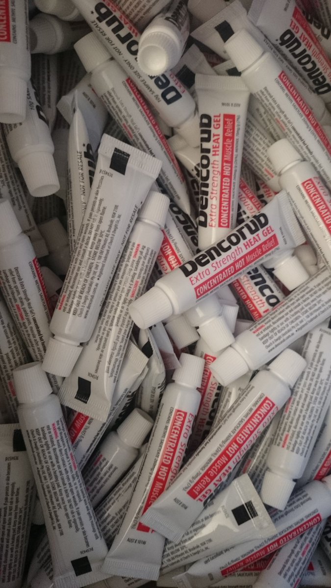 unimelb_MUPSS's tweet photo. #Smith&amp;Nephew kindly donated some #Dencorub samples for our showbags! Looking forward to tomorrow: Day 1 of the #CoCreateSummit #UoMDPT2016 https://t.co/c4UV32uQaU