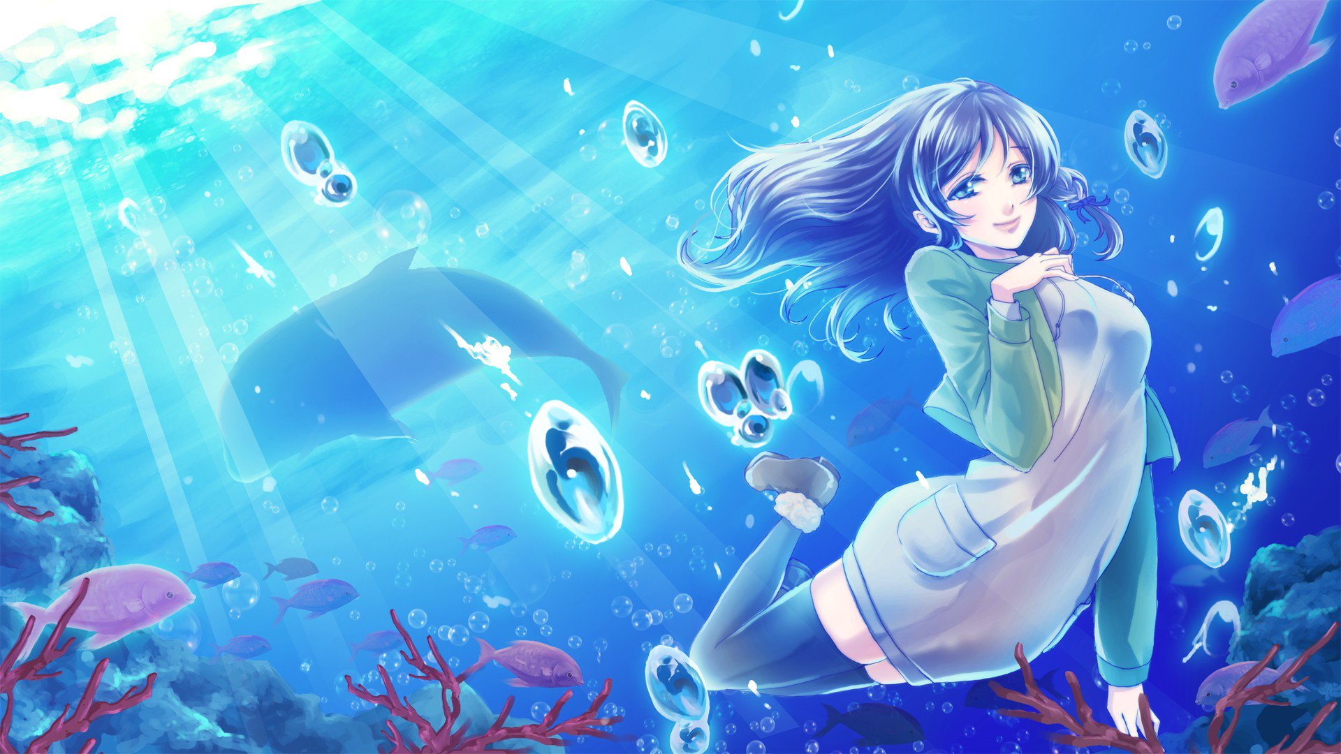 Anime Nagi no Asukara HD Wallpaper