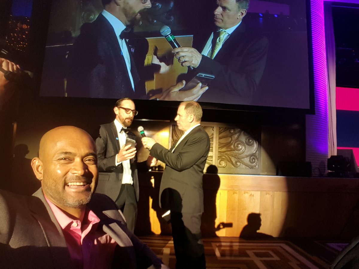 dushydesilva's tweet photo. All the awards...and my cheesy grin. #CSIA2016 https://t.co/fSuXkkr0bF