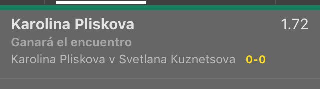 pickapiedras's tweet photo. 🎾🎾🎾Paso 16🎾🎾🎾
Gana pliskova. Seguimos confiando en ella. 10€ a @1.72
Saldo 55€ #reto #retofree #pickapiedrasrules
RT si la sigues https://t.co/MQ6yXQ4E3M