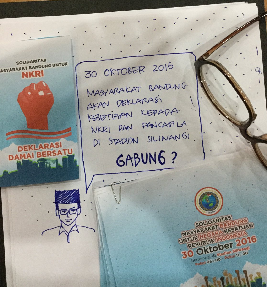 Warga BDG mari kita ikrarkan kesetiaan dan solidaritas kita pd NKRI. 30 Oktober di Stadion Siliwangi. Gabung? daftar bunkri.id