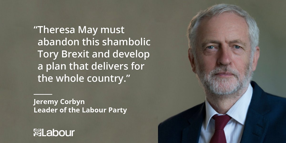 UKLabour's tweet photo. The Tories have no plan for Brexit, threatening jobs, growth and prosperity. #PMQs https://t.co/U3d6r041j8
