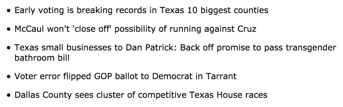 SayfieReviewTX's tweet photo. Sayfie Review Texas is live. Here's what TX politicos will be talking about today >> https://t.co/ZU4CvnucrR https://t.co/luS5tgNFUi
