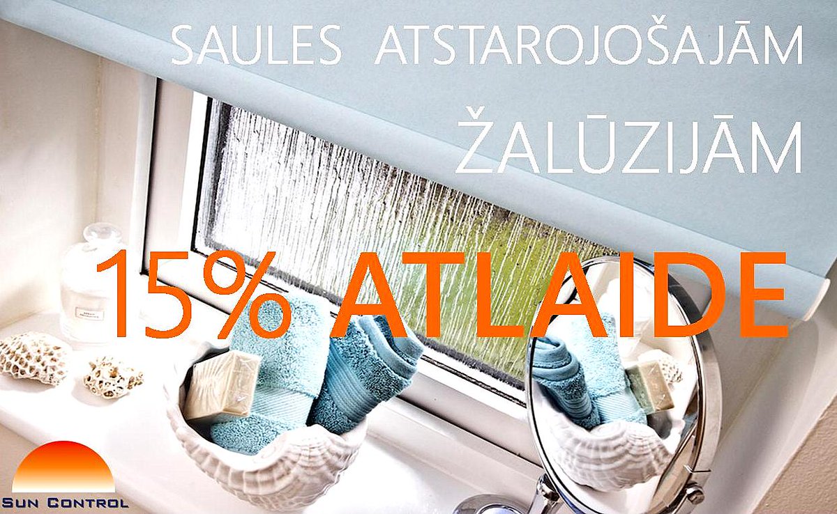 Sun_Control's tweet image. Piedāvājam iegādāties saules atstarojošās žalūzijas ar 15%atlaidi līdz š.g. 31.oktobrim!