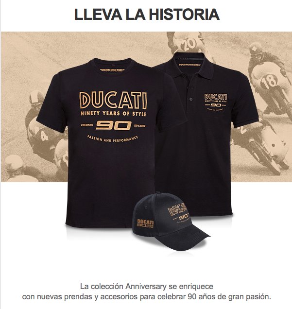 DucatiNoticias's tweet photo. ¿Os gusta la nueva línea Ducati para celebrar los 90 años de nuestra pasión? Reserva la tuya en 👉👉👉 @DucatiMadrid #90yearsofducati https://t.co/dR9xXZzKK7