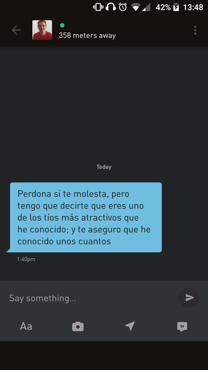 JoseWilcox's tweet photo. Comentarios de Grindr que te suben la moral. https://t.co/MzCsjACPhw