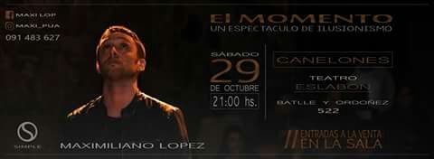 Magia y teatro! Espectáculo de #Ilusionismo este sábado en #TeatroEslabón Pasá la voz!