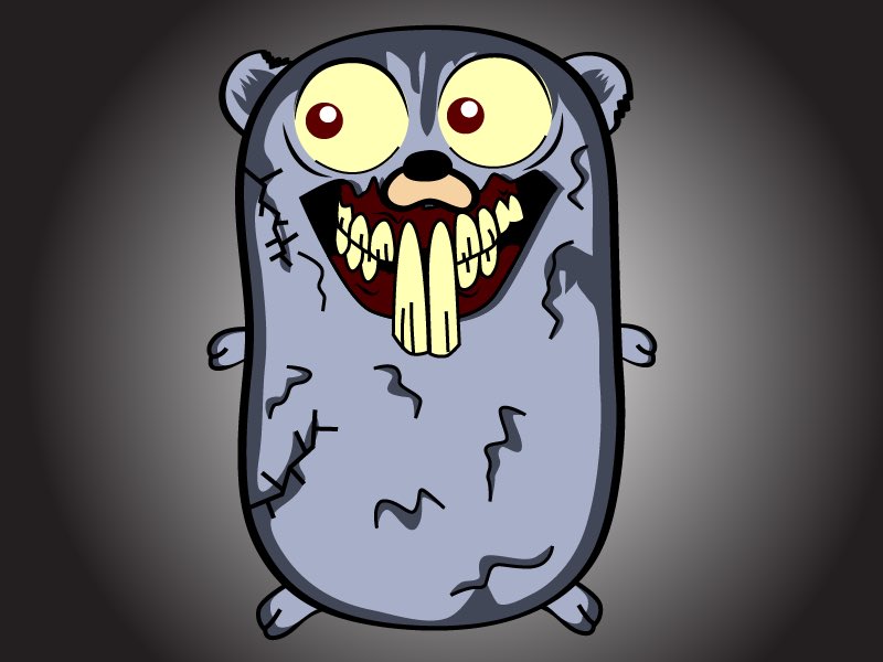 ashleymcnamara's tweet image. In honor of #TheWalkingDead and Halloween -- I give you Zombie Gopher