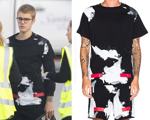 off white liquid tee