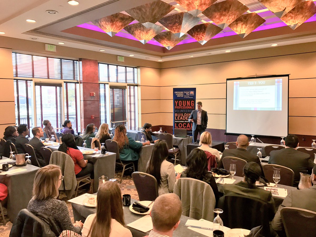 jeremyrosendale's tweet photo. Great turnout for @UnitedWayCM #EmergingLeadersUnited Prof Dev workshop w/ @GrowthCoachDK @ @Pier5Hotel #liveunited #Uplus1 #youngleaders https://t.co/JUJYSS9M4w