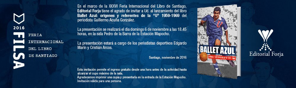 LibroBalletAzul's tweet photo. Los invitamos al lanzamiento del Libro Ballet Azul: orígenes y referentes, próximo 6 de noviembre en #Filsa2016 #LibroBalletAzul RT!!! https://t.co/ns8PwZkmCq