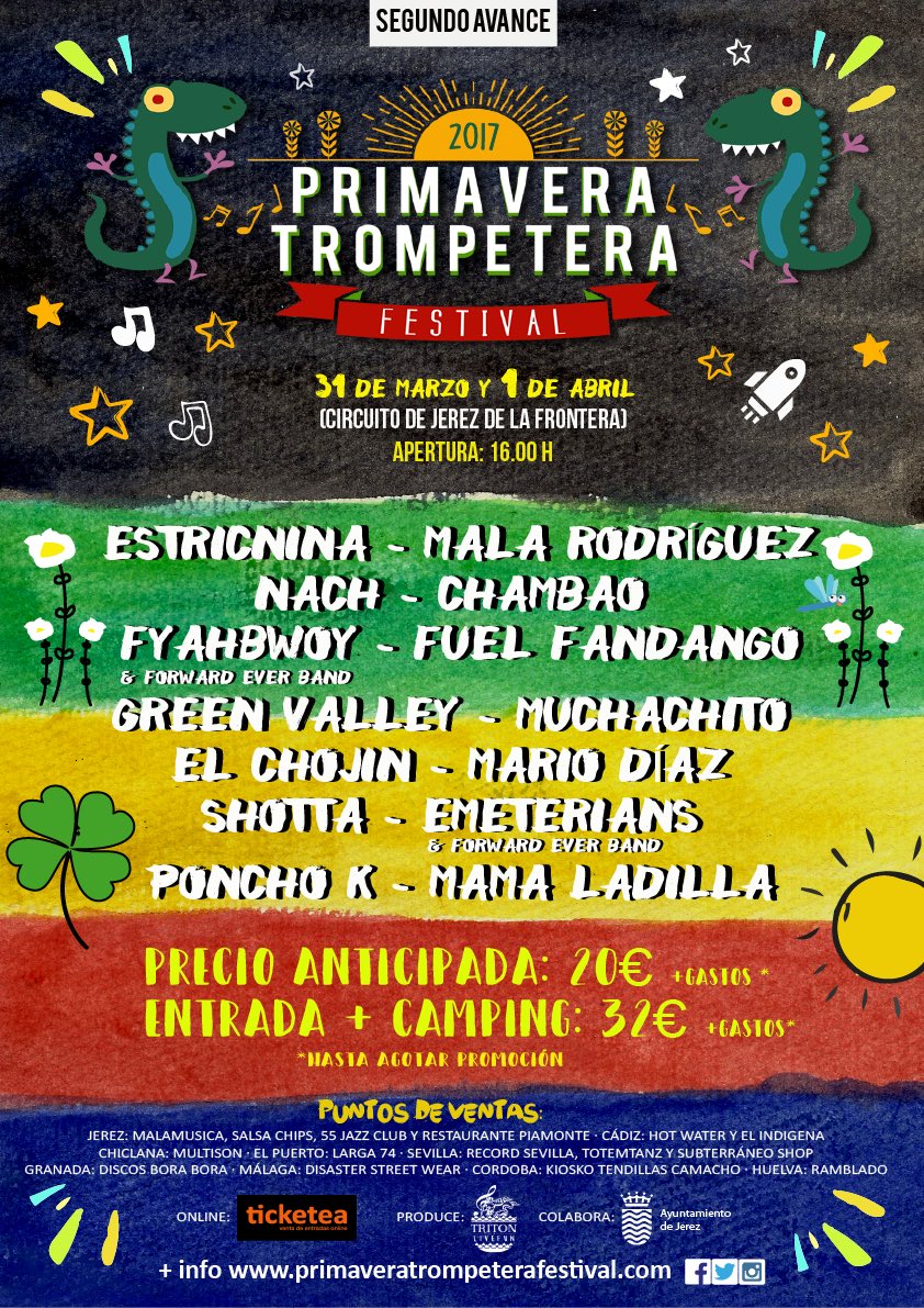 primatrompefest's tweet photo. Nuevas incorporaciones para vivir nuestra mejor primavera‼️‼️
@bythefest @VozdelSur_es @LaManchaRock @diariodejerez @epmusica @MondoEdSur https://t.co/iU7CoDLshC