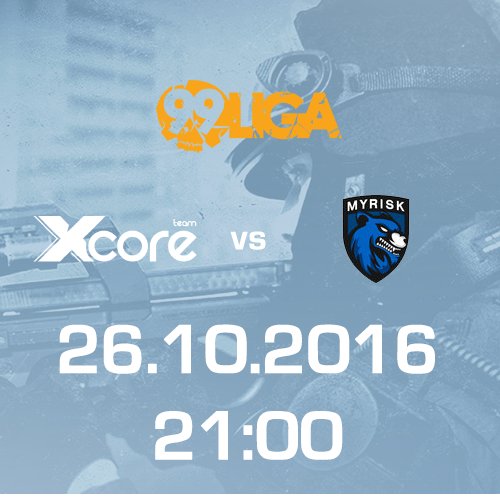 Heute Abend trifft unser Team in der <a href="/99DAMAGEde/">99Damage</a> Liga auf die Jungs von <a href="/myRiskeV/">myRisk Gaming e.V.</a>. Schaut welches Team die erste Map der Saison verliert.