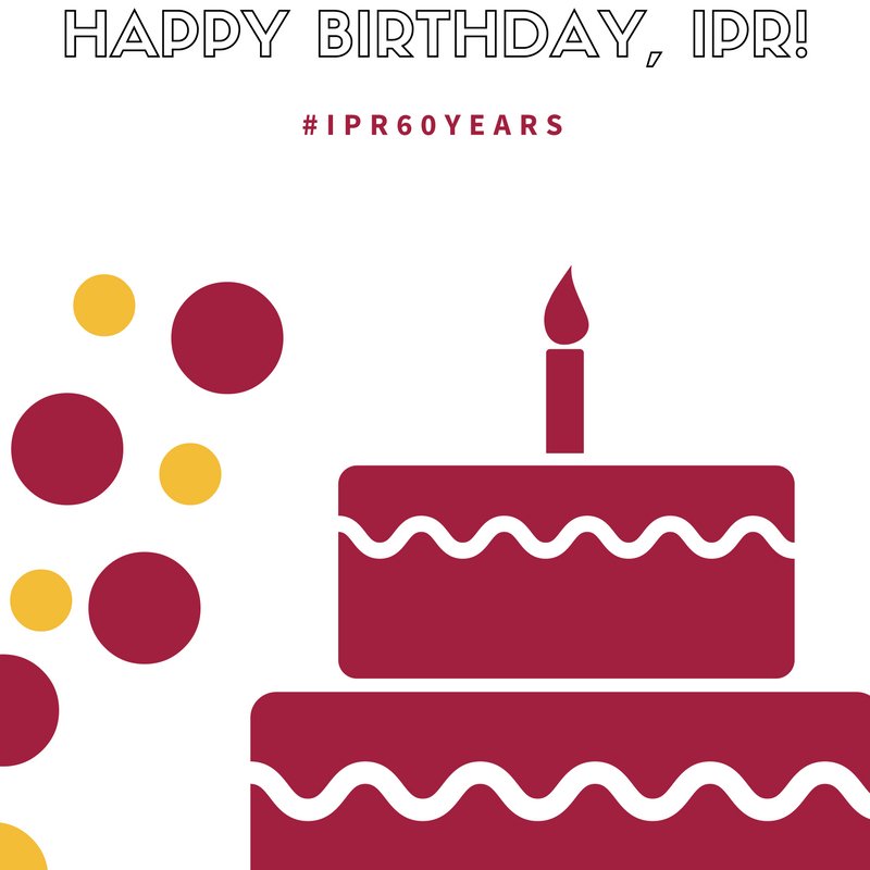 Today marks IPR's Diamond Anniversary! Help us celebrate our milestone, bit.ly/2e3SSyC! #IPR60Years
