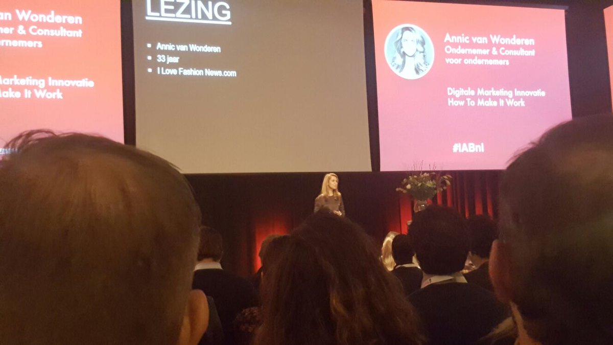 IncreaseNL's tweet photo. Vandaag zijn collegaβs Lydia en Sjors aanwezig bij IAB event How to Make it Work. Nu de talk van Annic van Wonderen! #IABnl #howtomakeitwork https://t.co/Ee82b0bs8v