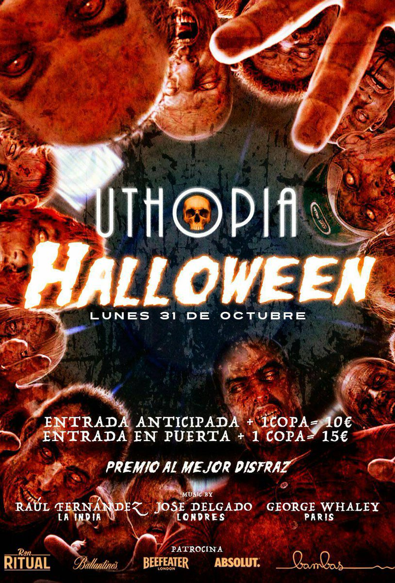 #Uthopia #Sevilla 

#JuevesHalloween 

#Entrada #Anticipada 8€ Con Copa !!

+info: 671382691 WhatsApp

<a href="/SevillaInforma/">Sevillainforma</a>
<a href="/FiestaenSevilla/">Fiesta en Sevilla</a>