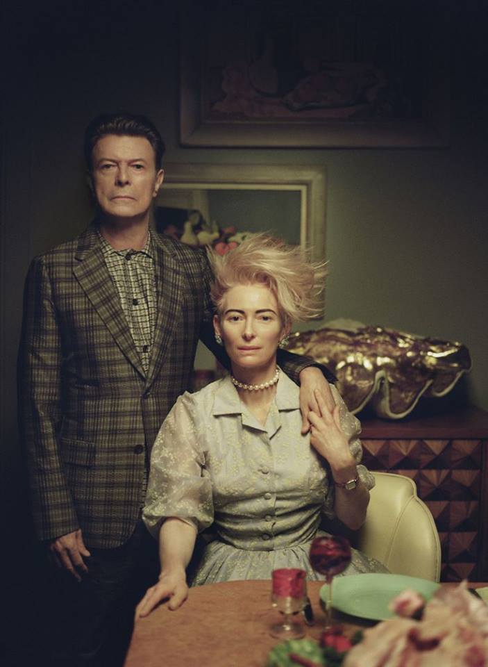 EmilyBooks101's tweet photo. Guess Who's Coming to Dinner? #Tilda/Bowie https://t.co/j8a8Z34byE