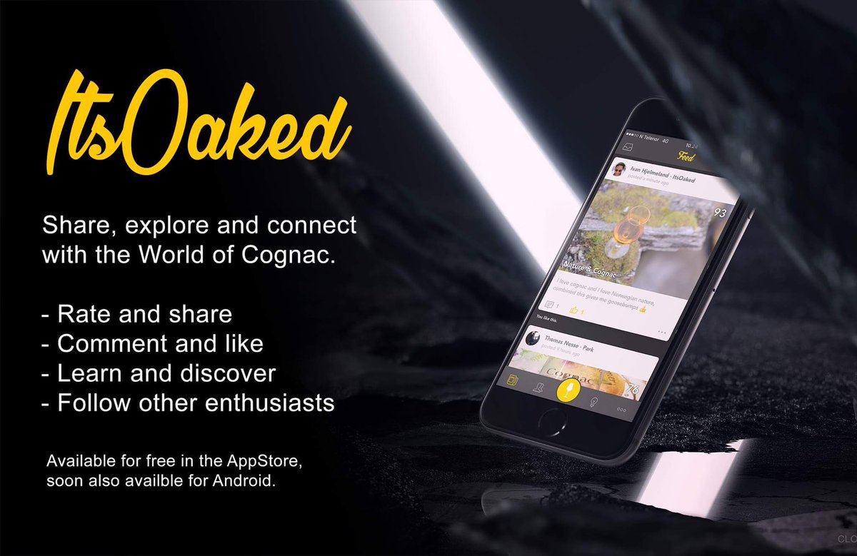 Th0mas_N's tweet photo. Its finally here! Cognac App, free of course:) IOS users now, the Android family get it in november. #itsoaked #cognac #cognaclover https://t.co/tSuj3lyQNH