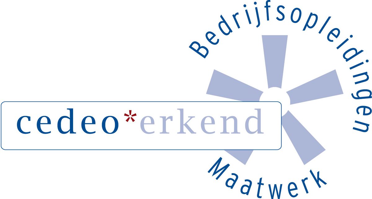 Wederom de Cedeo-erkenning verkregen! Hard werken loont. Trots op onze prestatie.