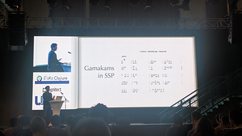 DominikPiatek's tweet image. A whirlwind tour of generating Carnatic music; a beautiful intersection of music and programming #EuroClojure