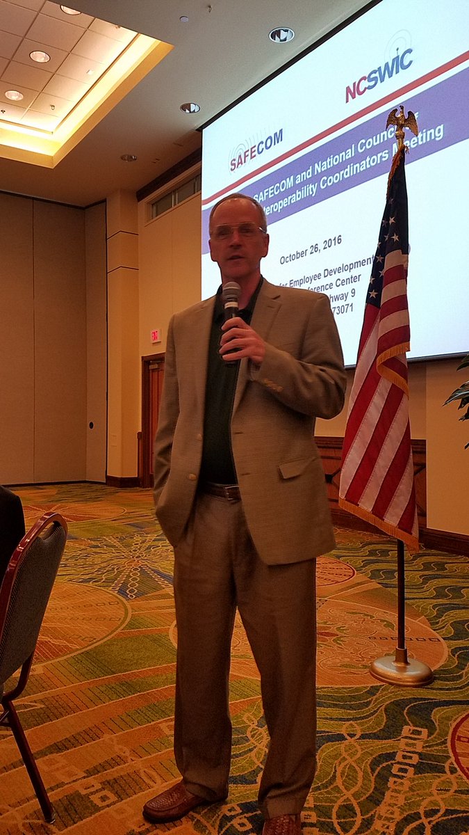 Ron Hewitt <a href="/DHS_OEC/">DHS OEC</a> director welcomes the joint meeting of SAFECOM and NCSWIC to Norman OK #SAFECOM #NCSWIC