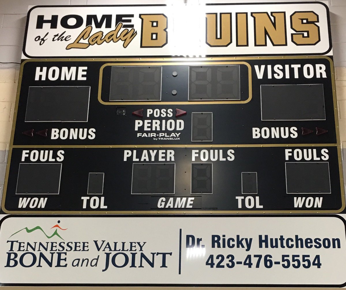 A special and sincere thank you to all of our parents and sponsors for their help with our new scoreboards!