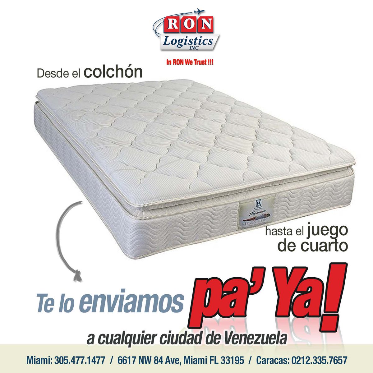 ronlogistics's tweet photo. Sólo tienes que decirnos pa´cuando lo necesitas? y te lo enviamos pa´yaaa!!! En #Ronlogistics somos tan rápidos como tus pedidos #Venezuela https://t.co/8dpBnTTGfN
