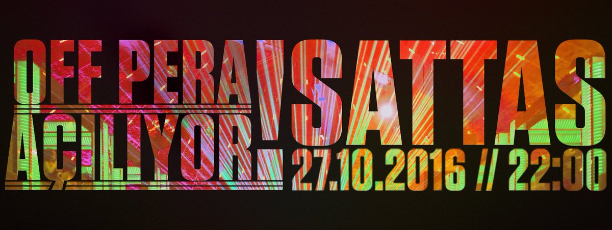 OffGumusluk's tweet photo. #OffPera 27 Ekim Perşembe akşamı saat 22:00'de #Sattas konseriyle açılıyor! Bekleriz. 😊 #istanbul #beyoğlu #nightclub #concert #openinparty https://t.co/LMV14MawxD