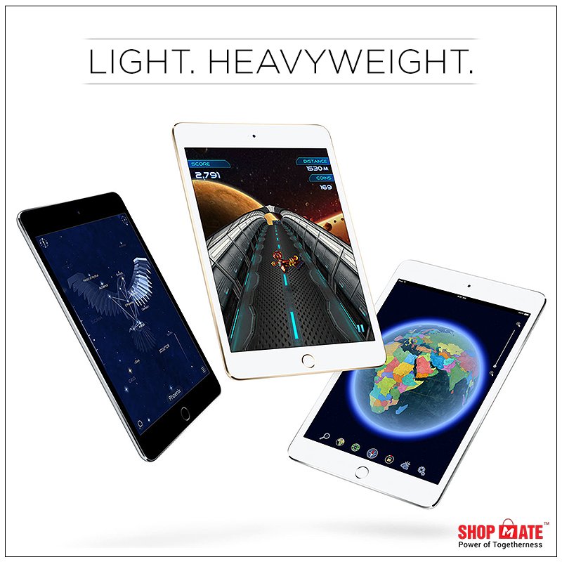 Shopmateweb's tweet photo. iPad comes as a device that’s immensely powerful, yet so thin &amp; light. and it never lets you down!
Know more: https://t.co/P7Y4y9ajWT https://t.co/tiA3TEhV2w