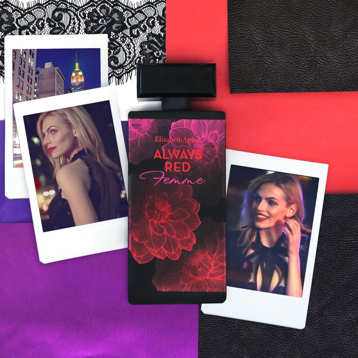 EArdenSA's tweet photo. My moodboard is inspired by #AlwaysRedFemme confident, intriguing & feminine. Have you tried my new signature scent? https://t.co/GMZ5QYgnDY https://t.co/m0pou46K4e