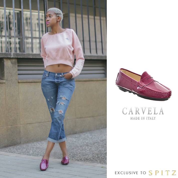 carvela patent moccasin