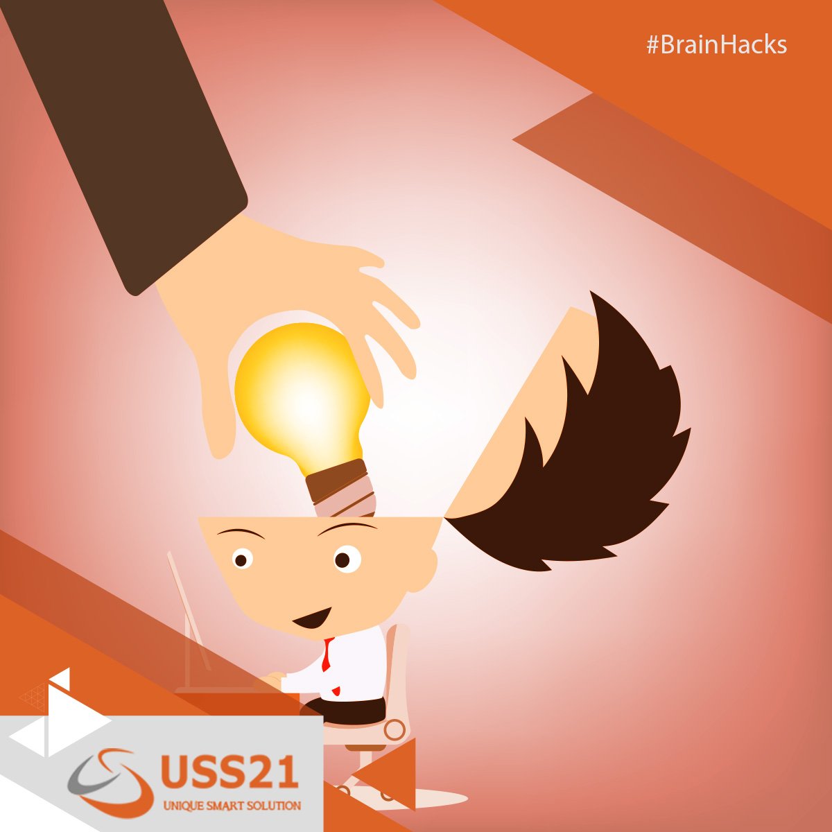 UniqueSmartSolu's tweet photo. #BrainHacks 
Block one or more senses. Eat blindfolded, wear earplugs, shower with your eyes closed.
#USS21 https://t.co/FWT1nzp3Tw