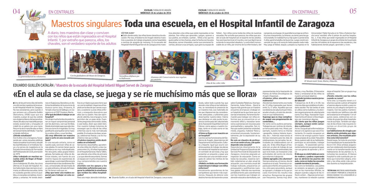 davidguirao's tweet photo. Un perfecto ejempo de Educación y Sanidad pública compartiendo espacio y ACERTANDO. Maravilloso reportaje de @victorjuan en @HeraldoEscolar https://t.co/BTagDtPJP6