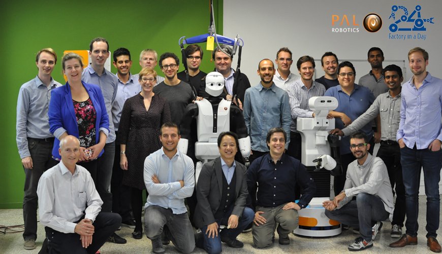 Towards a dynamic Industry4.0 using collaborative robots: <a href="/Factoryinaday/">Factory-in-a-day</a> meeting was held in PAL Robotics last week! buff.ly/2dWi4cK