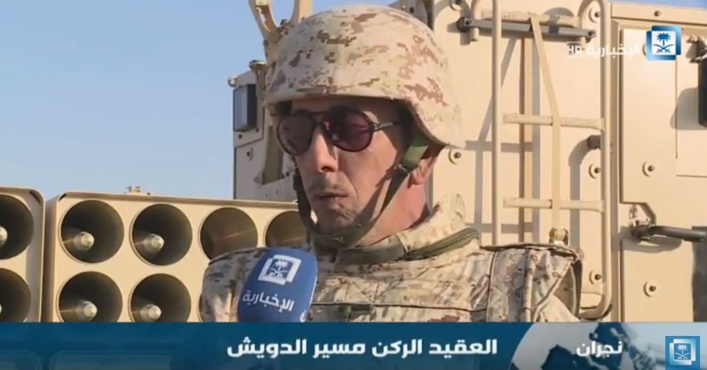 KSA24's tweet photo. العقيد الركن مسير الدويش : جميع جنودنا على الحدود بخير .. ولن نسمح لأحد بالاقتراب من حدودنا https://t.co/8Gv7ZvKbul