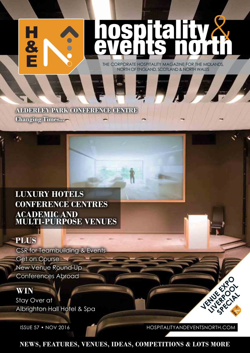 HospitalityNrth's tweet photo. Read the brand new November of H&amp;E North online here: https://t.co/BHRk8jSHlG #eventsprofs #events https://t.co/PLRrSAgDcl